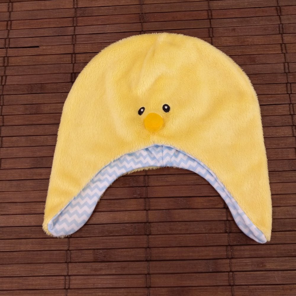 Yellow Plush Chick Baby Beanie Hat 12 Months Spring Easter Chicken